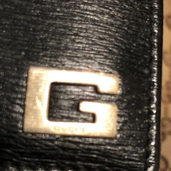 Gucci Square "G" Logo Black Leather Card/KEYS Walet Pouch Case - Picture 14 of 16